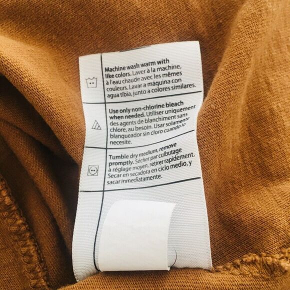 CARHARTT Mustard Yellow Short Sleeve Front Pocket Henley Tshirt Men's XXL or 2XL - Picture 8 of 8